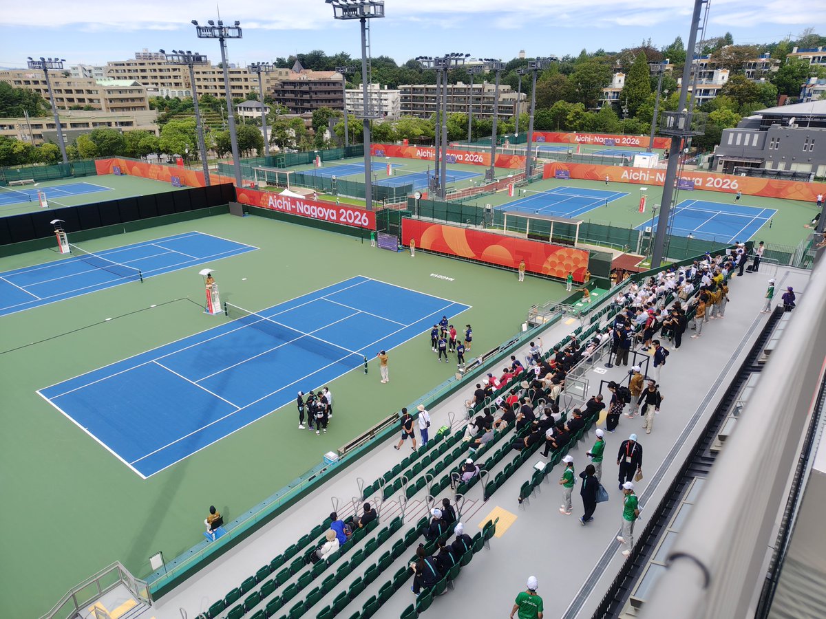 naoyeah323's tweet photo. スポーツは、現地で見るのが一番です✨️

#ソフトテニス #softtennis 
#AsianGames2026
#アジア競技大会2026 https://t.co/9mlUr43XHp