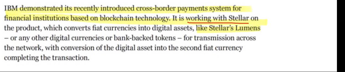 SMQKEDQG's tweet photo. ‼️ JUST IN: STELLAR PARTNER IBM OFFICIALLY INTEGRATES WITH SWIFT'S BLOCKCHAIN-BASED LEDGER‼️

XLM 🤝 SWIFT

Documented below.📝👇 https://t.co/GgwbfvWggk