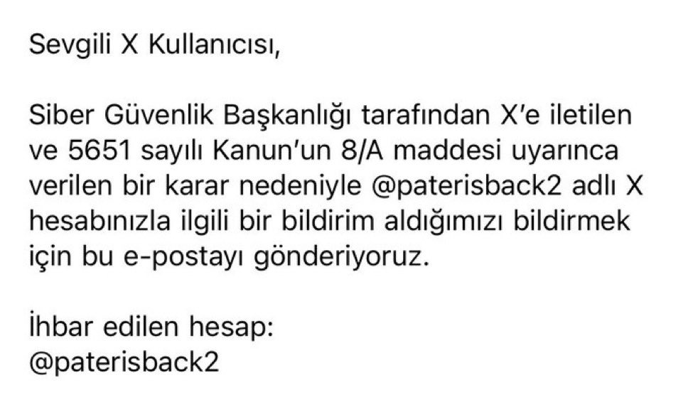 paterdegilim's tweet photo. Pater Familias hesabına 5.kez erişim engeli getirildi. Tek sebebi muhalif olmak ve iktidarın hukuksuzlukları dile getirmek. Bu hesabımı paylaşarak destek olabilirsiniz. Olmazsanız da canınız sağolsun. https://t.co/DuyeTRQevR