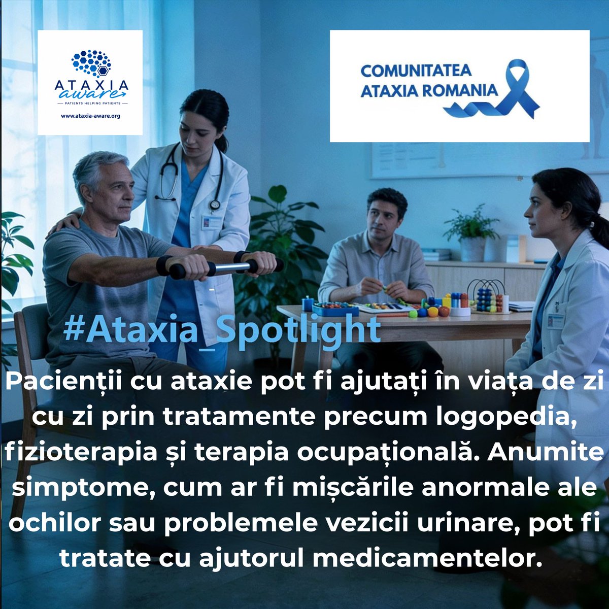 Ataxia_aware's tweet photo. Massive, Thank you / #multumesc to our friends at
@Comunitatea Ataxia #Romania for the translation
of #Ataxia fact and awareness for #Ataxia_Spotlight
#StrongerTogether
International Ataxia Awareness Day = 25th September https://t.co/j83OQQcvzL