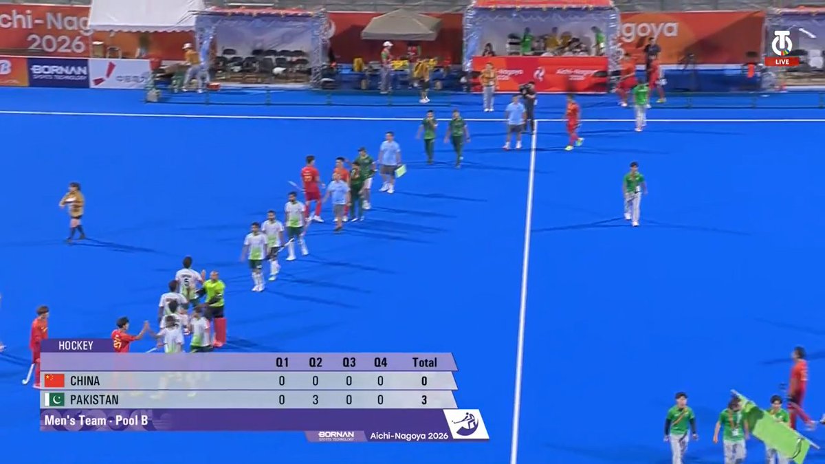 Muneeb313_'s tweet photo. FT: Pakistan 3-0 China

Pakistan hockey team registers third consecutive win in Asian Games 2026 with a comfortable win over China 🇵🇰👏 https://t.co/K5ZcTyr2Yh