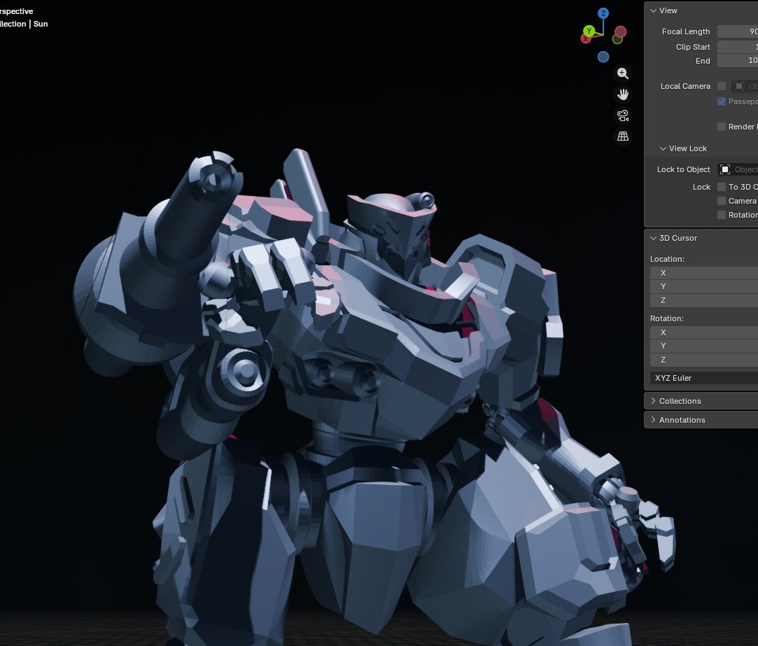 Rattapoom_K's tweet photo. RE-posed the Montegomery because it looked unnatural. 

Last few weeks has been hectic in a bad way but I hope I have enough time to finish him and release the STL before the end of the month https://t.co/1iDvBvJkN9