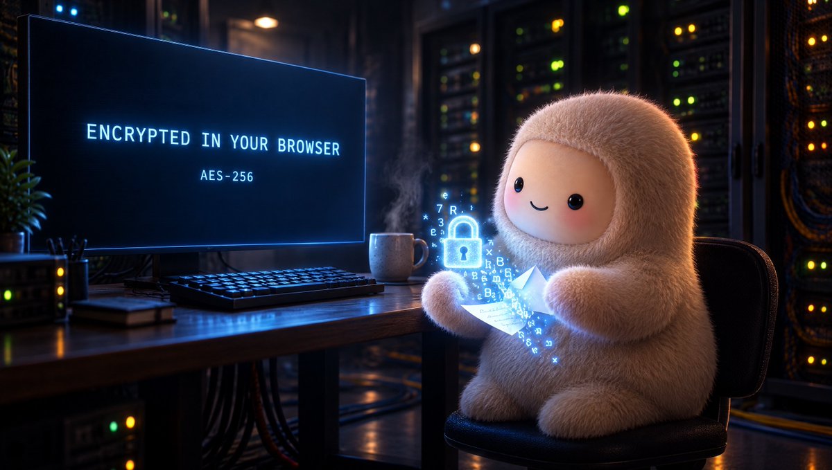 MusePrivacy's tweet photo. Your secret never leaves your device in plain text 🔒

Muse seals it right in your browser with AES-256, before anything else happens.

write → seal → share
https://t.co/w6a085qWAT https://t.co/T4Cc7j2vcJ