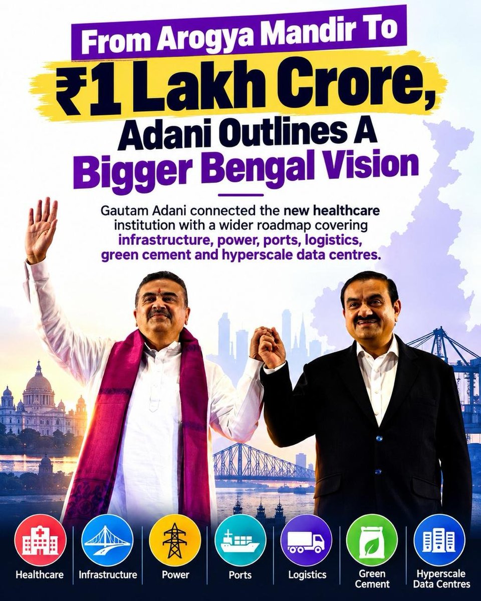 VinodK_23's tweet photo. The strength of a healthcare institution is not measured only by its buildings.
    Its real value comes from the people, knowledge and services that operate within it.
    #AdaniArogyaMandir https://t.co/l82Q0dTfdW