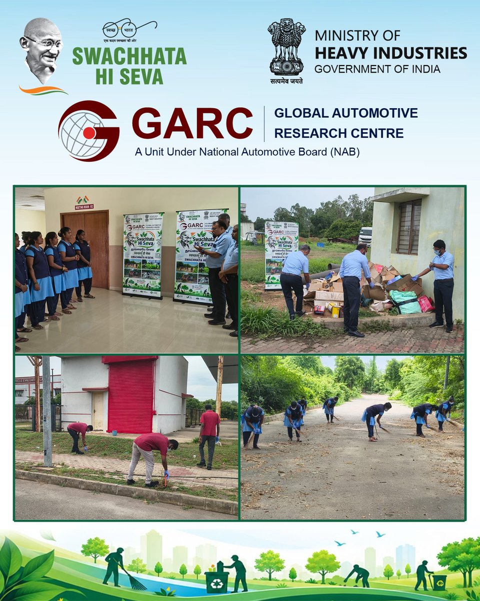 GARC_India's tweet photo. 🌿 Swachhata Hi Seva | GARC

At GARC,  Swachhata Hi Seva, the team came together to promote cleanliness, responsible waste management and a cleaner workplace environment through active participation and community-focused initiatives.

Swachhata Hi Seva | Clean India, Green India https://t.co/FZr9qRmy9k