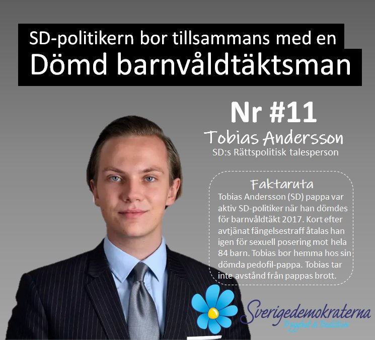 JonasKarlbukip's tweet photo. @BornAlchemist @WLinkan @hanifbali Haha på tal om pedofiler 😂
SD=pedofilpartiet nummer 1 😂 https://t.co/DgypuWxCIC