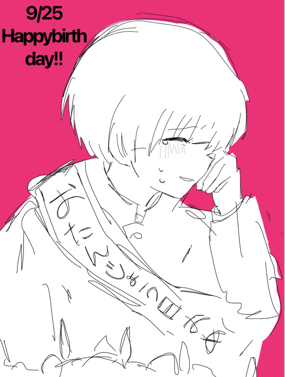 hamham4you's tweet photo. お誕生日おめでとう❣️❣️❣️

 #山田ハジメ誕生祭2026
 #ぎなさんに描いたよ https://t.co/Lfdf7NUPeX