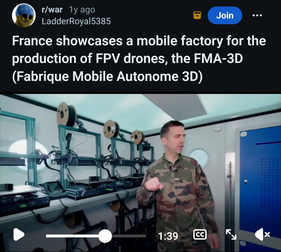 Dat_Arma's tweet photo. @davidoooog Per i droni dobbiamo investire molto:
- Capacità di produre FPV nelle basi sul fronte, ma anche massiccio acquisto di UAV (Aeronautica/Marina), UGV (Esercito/San Marco di MMI), USV (Marina/Lagunari di EI) e UUV (Marina).

Stiamo già lavorando con i Turchi per UAV e USV.
4/ https://t.co/MOV9WbV73Y