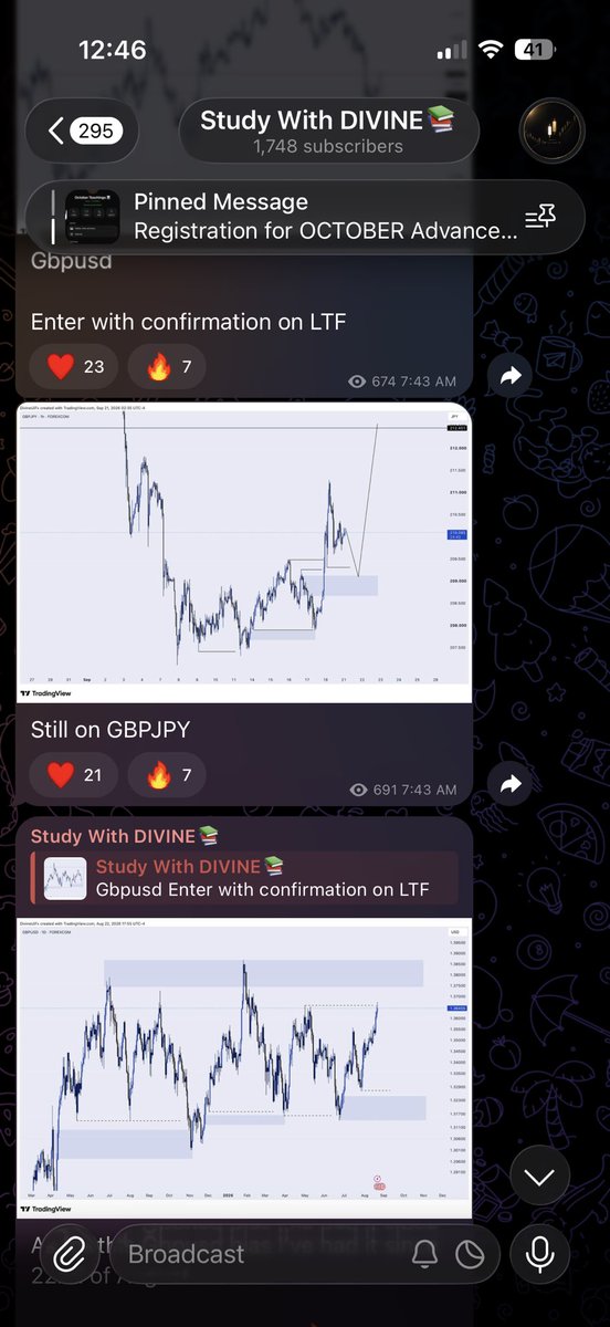 DivineUiX's tweet photo. Gave out this GBPJPY setup on Monday when I dropped my Bias and Analysis for the week and it’s Playing out already  ✅ 

Join in for more Setups and bias 👊 - link in comment section 

Also reshare so others can join in too ❤️ 

#ConsistencyWins https://t.co/lldZjm3Qmr