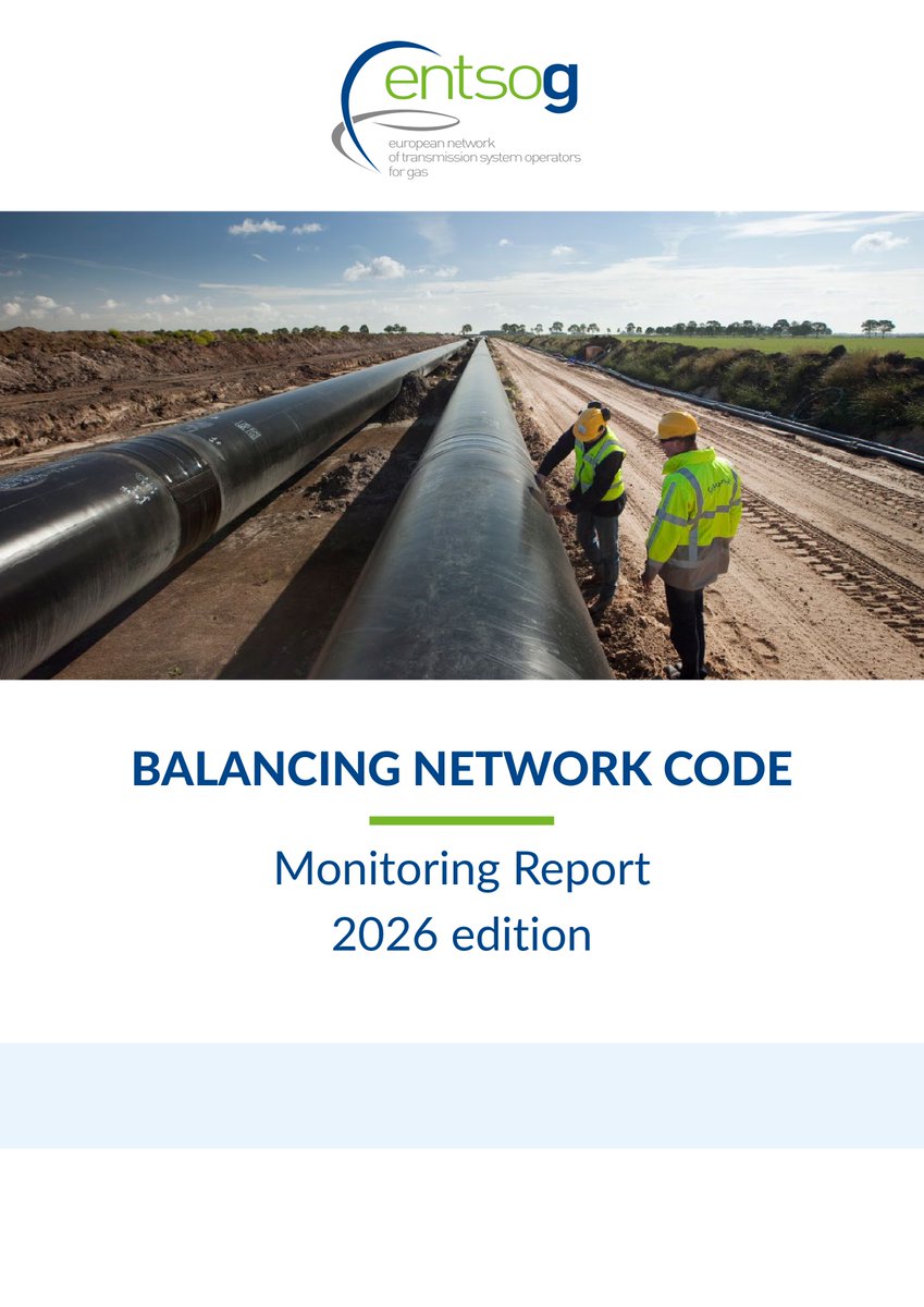 ENTSOG's tweet photo. 📢 ENTSOG publishes its Balancing Network Code Monitoring Report 2026!

ENTSOG is pleased to announce the publication of the latest Balancing Network Code (#BALNC) Monitoring Report, alongside a new interactive map providing detailed implementation information for every EU balancing zone.

⚖️The report confirms the continued success of the BAL NC in supporting well-functioning #gas #markets across Europe. As network users increasingly balance their own portfolios, the need for TSO balancing actions continues to decrease.

📊 Thanks to more efficient balancing arrangements, 17 TWh of gas was made available to the market in 2024/2025 compared to 2017/2018 levels, a volume equivalent to the annual gas consumption of Finland or Lithuania.

✅ Another major milestone: the BAL NC is now fully implemented across all applicable EU Member States, supporting harmonised balancing rules and facilitating #crossborder #gas #trade.

🗞️Read our PR: https://t.co/y8tnY9SH9d
💻 and discover the new BAL NC interactive wepbage at: https://t.co/XvHNPwc9PK
👉The report is available on the ENTSOG website at: https://t.co/nFRwoOIQUU