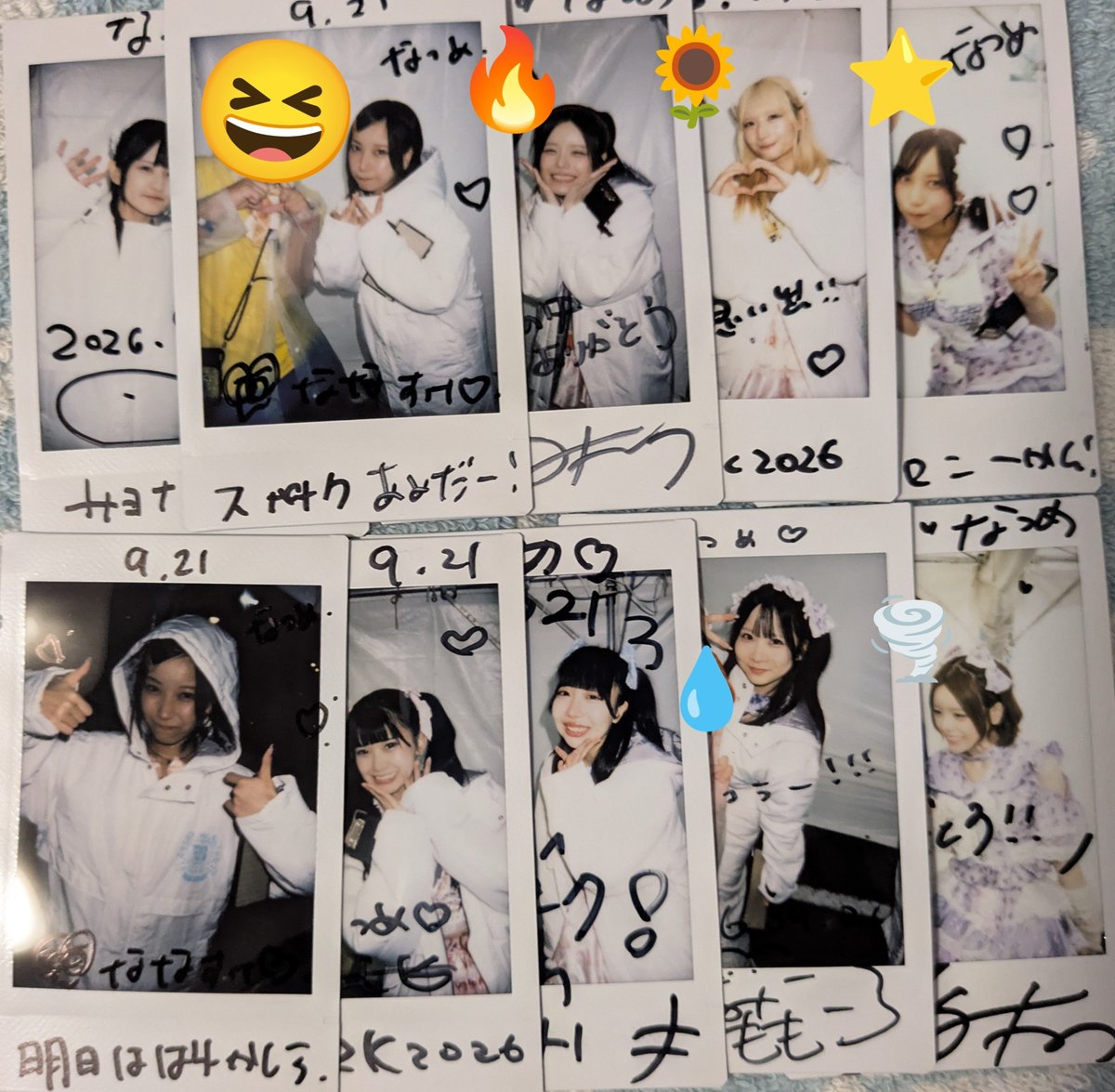Kubikilion96's tweet photo. ラナキュラ@ SPARK2026
初日の雨はきつかったけど、チェキ半額なんてことしてたので軽率に全員回っちゃいました🍭 https://t.co/7iG3TMie5S