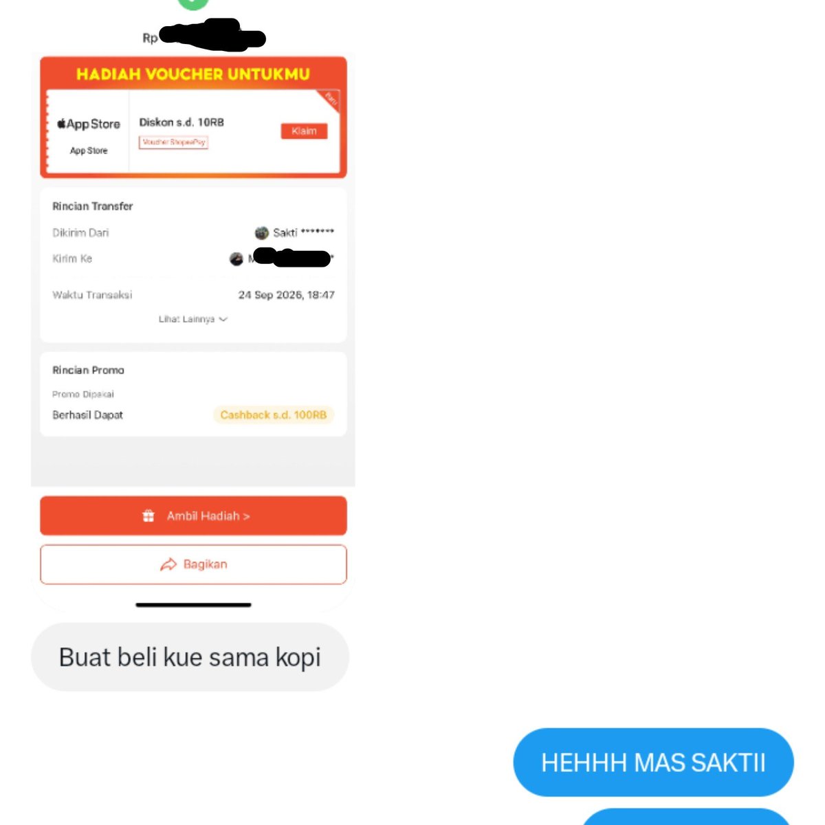 umaizzaty's tweet photo. tiba-tiba dapet birthday treat dari mas @sakti_kun 😭😭😭 

MAKASEHHH BANYAK YAWW MAS SAKTI!!! Dilancarkan semua rejeki dan segala urusannya. God blessing youu!!! 🤟🏻😖😎 https://t.co/MTKXBGK8un