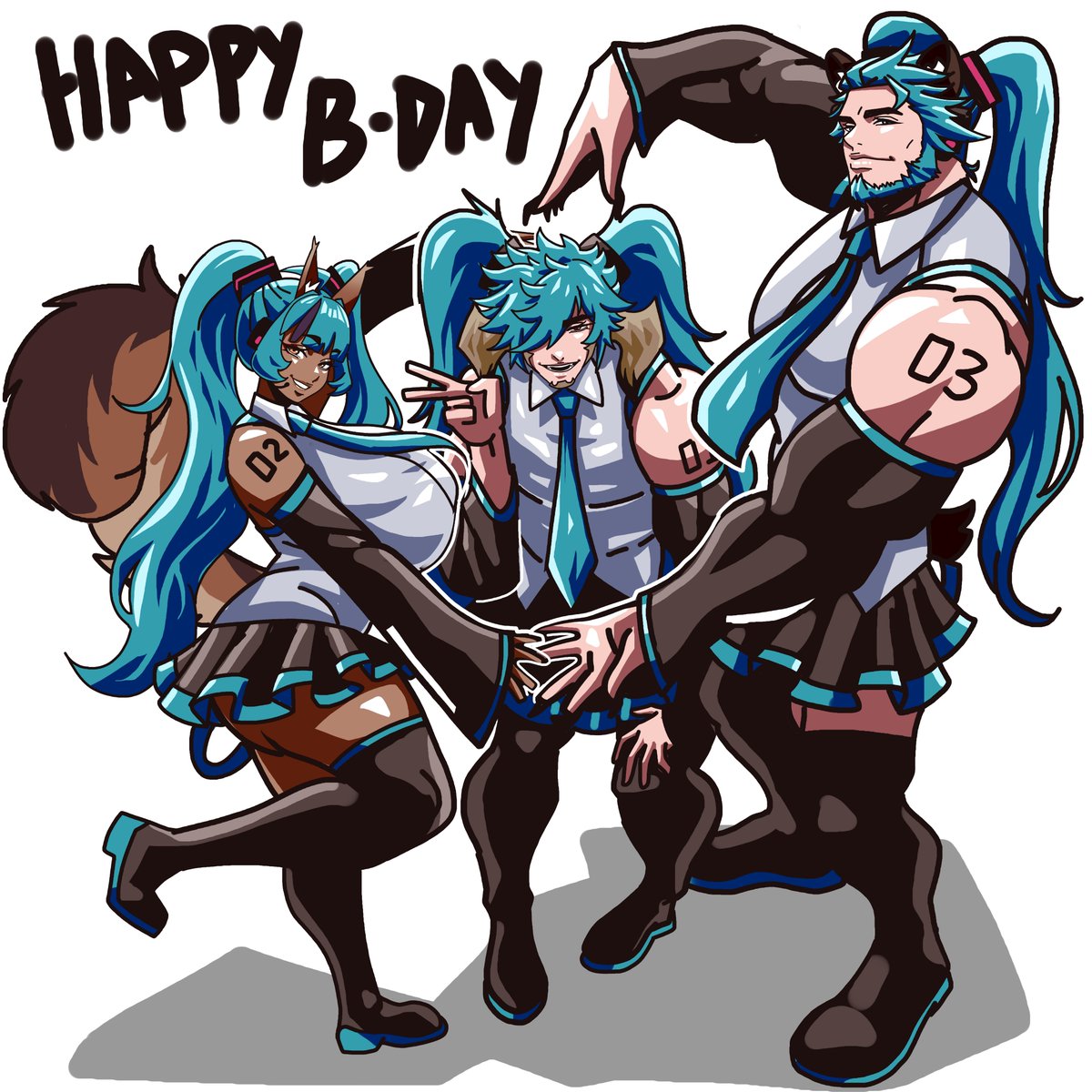 MassiveNutsSif's tweet photo. Got this as a birthday present for my mod the other day🎂 They Love Hatsune Miku 🎂

🎨: dawizurd 
#nuts4sif #oc https://t.co/jbhta5eboY