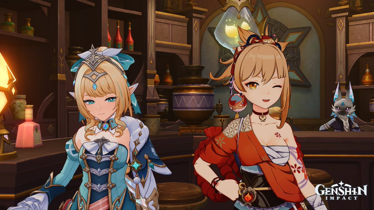 YoimiyaDaily's tweet photo. sunshine of inazuma x sunshine of snezhnaya 🎇🧚‍♀️ https://t.co/Z43aGUwAWK