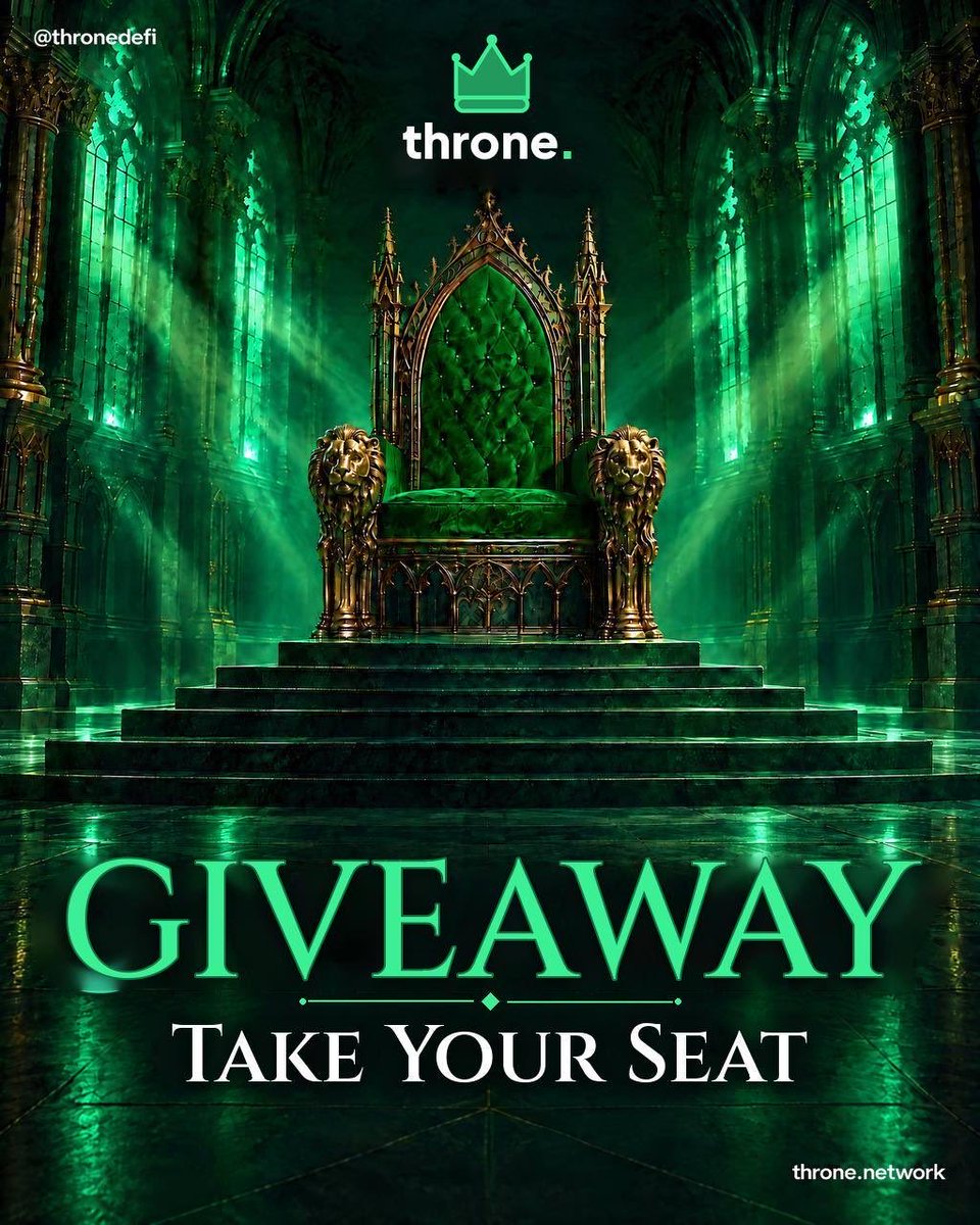 thronedefi's tweet photo. 🚨 $100 GIVEAWAY 🚨 

To enter:

✅ Follow  
✅ Register for Beta 
✅ Like, RT and comment “King 👑”

Link to Beta👇