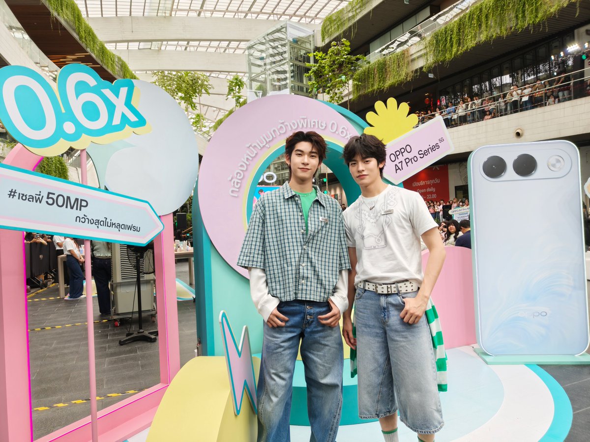 DomundiTV's tweet photo. ขอขอบคุณ @OPPOThailand ที่ให้เกียรติ “ตี๋ตี๋” @twnpich และ “ป๋อ” @porsuppakarn ได้มาร่วมกิจกรรมงานในวันนี้นะคะ 🥰

ขอขอบคุณแฟน ๆ ทุกคนที่มาเจอกัน รวมถึงแฟน ๆ ที่ส่งกำลังใจมาให้ทั้งสองคนด้วยนะคะ 🫶🏻✨️

#OPPOA7ProSeries5GTHxTeeTeePor https://t.co/Qlr6VNuVDO