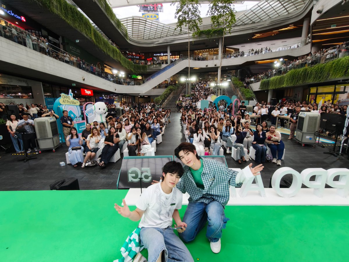 DomundiTV's tweet photo. ขอขอบคุณ @OPPOThailand ที่ให้เกียรติ “ตี๋ตี๋” @twnpich และ “ป๋อ” @porsuppakarn ได้มาร่วมกิจกรรมงานในวันนี้นะคะ 🥰

ขอขอบคุณแฟน ๆ ทุกคนที่มาเจอกัน รวมถึงแฟน ๆ ที่ส่งกำลังใจมาให้ทั้งสองคนด้วยนะคะ 🫶🏻✨️

#OPPOA7ProSeries5GTHxTeeTeePor https://t.co/Qlr6VNuVDO