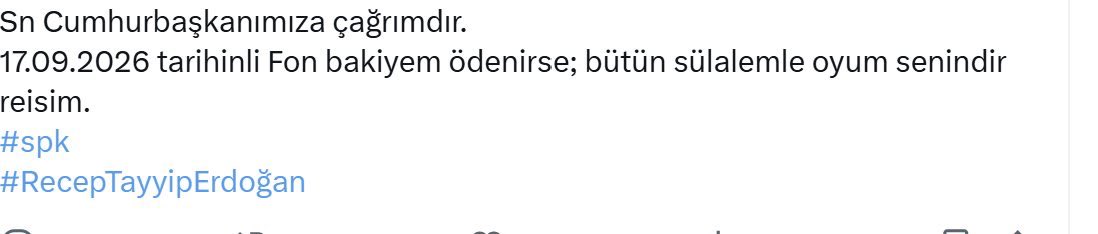 baranalverr's tweet photo. 🚨#SONDAKİKA Bir fon mağduru parasını geri alması durumunda tüm sülalesi ile birlikte oyunu Cumhurbaşkanı Erdoğana vereceğini söyledi!

Ne düşünüyorsunuz? https://t.co/Bkg5vUwBj0