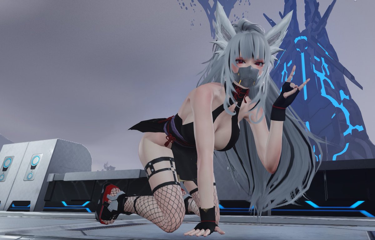 Gitune01's tweet photo. 最近　理想のキャラクリを追い求めて
頑張ってます　目つきが悪くなったけど
これはこれで良き
だけどまだ満足してないので
しばらくマスクを付けます！
#PSO2NGS https://t.co/8X7GmuqCwF
