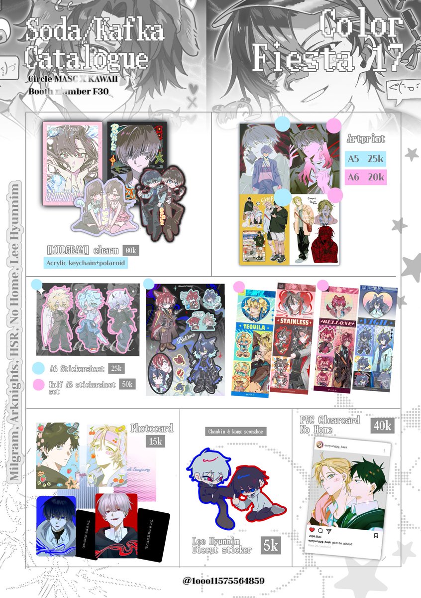 1ooo11575564859's tweet photo. [🩷&amp; 🔁are appreciated!]
Hello everyone! This is my Full Catalogue for #cofiss17 !
And this is my first time boothing at Vietnam! 🤍
(1/2)
▫️10/03~10/04
▫️MASC X KAWAII (F30)
▫️Purchase by On-site only
▫️Sky Expo Vietnam, HCMC

#colorfiesta #colorfiesta17 #colorfiestawonderland https://t.co/HMcWU9mWUt