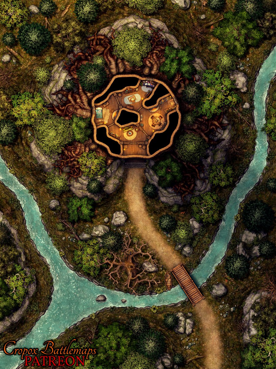 B3ch4r's tweet photo. The Heartwood Haven 30x40 battle map
FREE download:
https://t.co/bMoBN8lAhK
My Battle Map Archive (210+ free maps):
https://t.co/Wgh8V3r88Z
Happy adventuring!
#battlemap #dnd #dungeonsanddragons #ttrpg #fantasymap #DM https://t.co/Z7v8wDWzqF