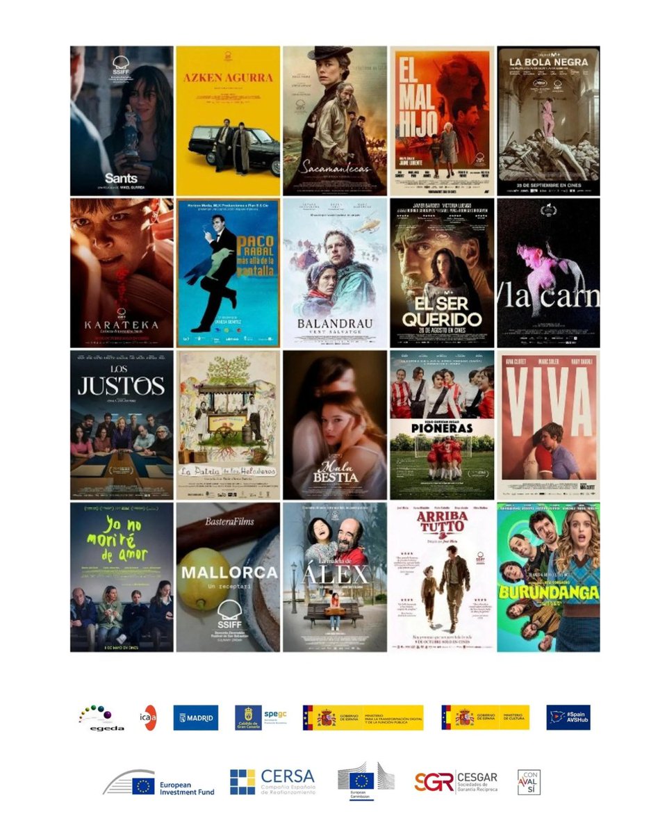 EIF_EU's tweet photo. 🎥20 audiovisual productions backed by the EIF at the San Sebastian International Film Festival!

Support was provided under #InvestEU, in partnership with @CREASGR and CERSA, to strengthen access to finance for Europe's audiovisual industry #74SSIFF🎞️

https://t.co/qC1eVH4Pgz https://t.co/YdLwKRJmo0