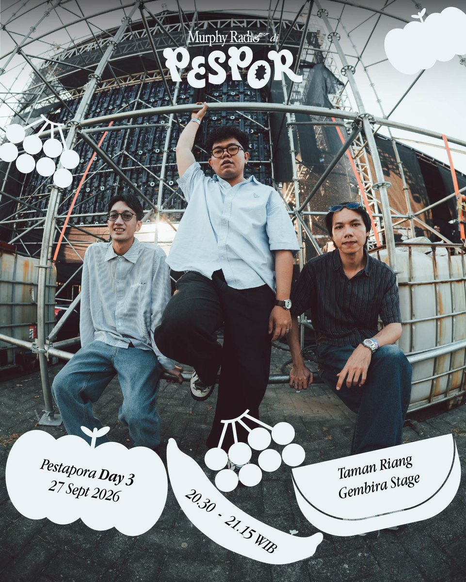 murphyradio_'s tweet photo. Semoga bisa masuk dalam rundown personalmu ya.
Kami tunggu di Pestapora hari ketiga, Taman Riang Gembira Stage jam 20.30–21.15 WIB
Sampai jumpaaa Wingmates~
#murphyradio https://t.co/ftMadwBY4j