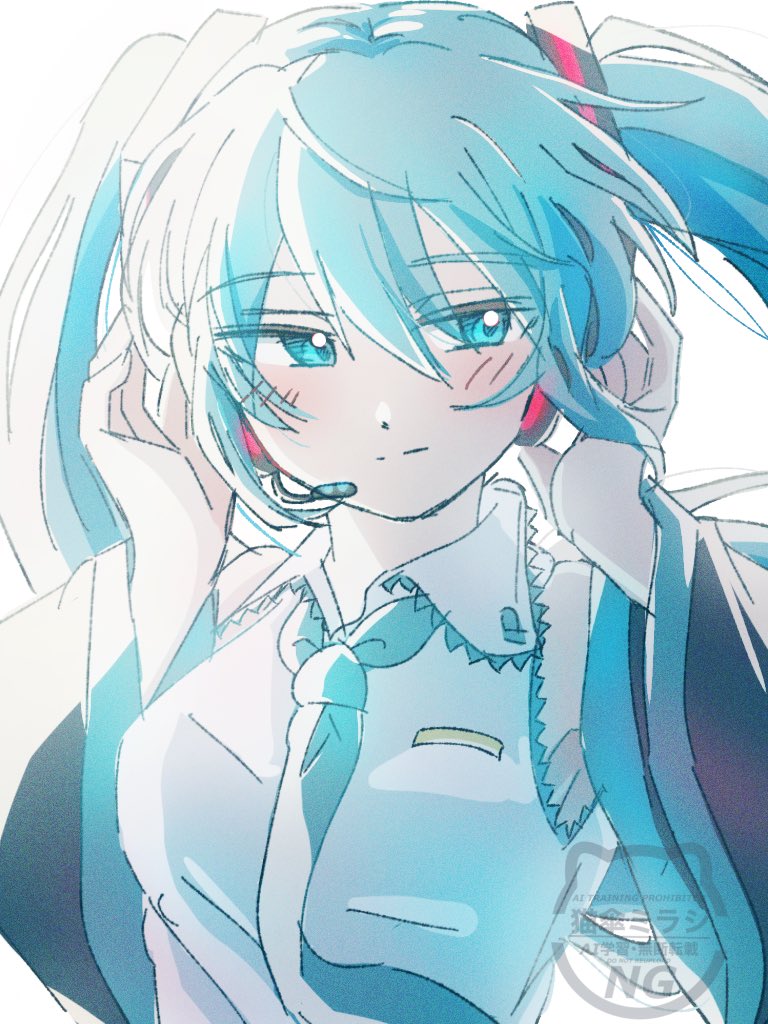 nnyanya22's tweet photo. #初音ミク  #illustration 
らくがきミクちゃんᝰ✍ https://t.co/e3q5GIisAT