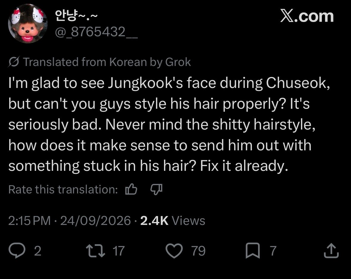 jiminseraph_'s tweet photo. @y2kstandards his korean and international fans blaming the hairstylist when he is just ugly as sht https://t.co/2dTbM5YixA