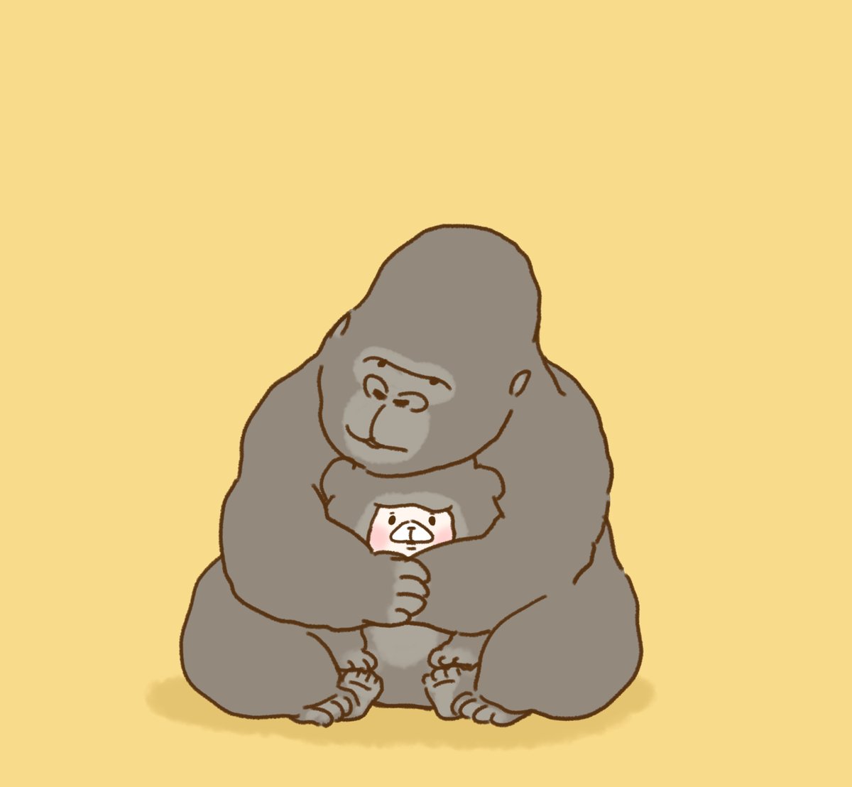 tamsorogi's tweet photo. 世界ゴリラの日だよー https://t.co/ZOzEJB0b81