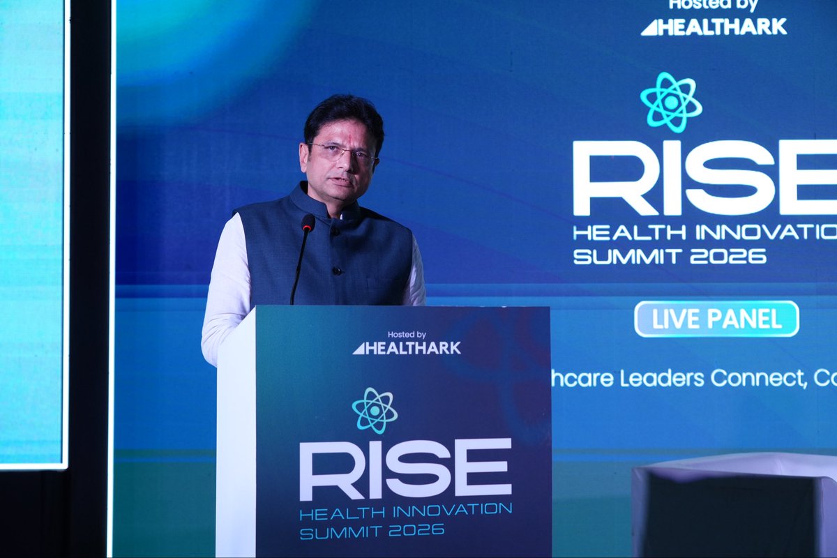 OffDSB's tweet photo. Today, I attended the RISE Health Innovation Summit 2026 in Hyderabad as the Chief Guest, bringing together leaders from healthcare, life sciences, pharma, MedTech, technology and academia.

The discussions covered AI and automation, real-world data, clinical research, emerging biotech and the growing opportunities in Indian healthcare.

Our Government is committed to bringing technology, research, innovation and global partnerships together to further strengthen Telangana’s healthcare and life sciences ecosystem.

#risehealth #summit2026 #innovation