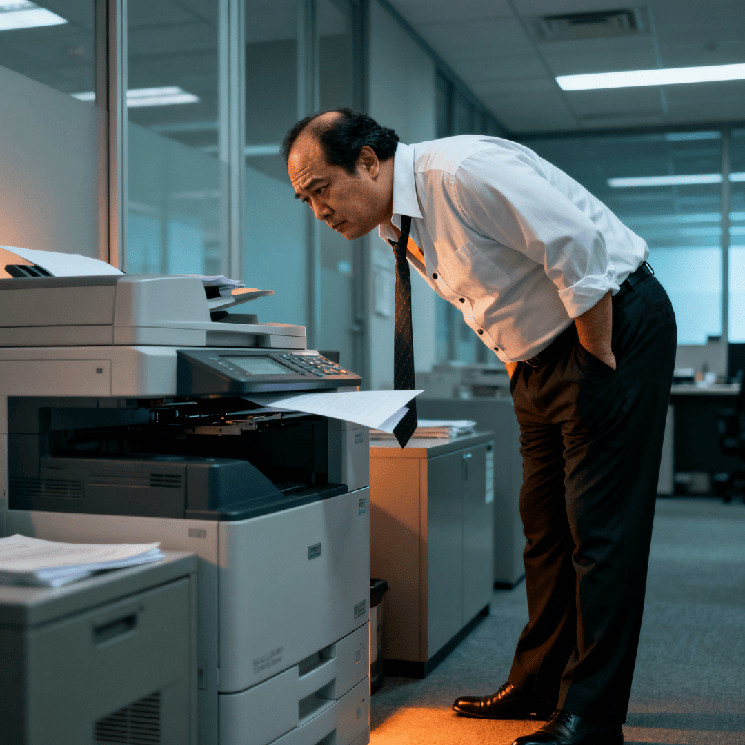 vtree2093's tweet photo. Spent 10 mins debugging a glitchy office printer today—turns out it just wanted a cup of warm tea. Office tech is low-key chaotic chaos. https://t.co/pi9xth98ut