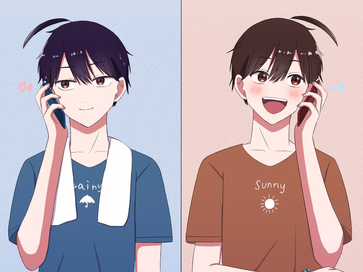 haru_hd2's tweet photo. #妖はじFA 
大学時代の☀️と☔️ https://t.co/wFWkAn5UMV