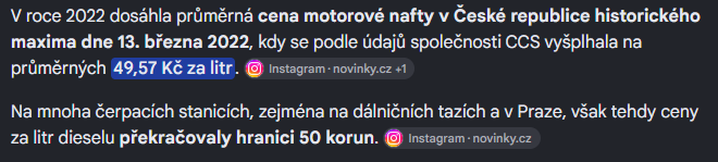 frantisek_putik's tweet photo. @dngcze @ales_vanicek Já se na vaši úroveň snižovat nebudu.

Podle stejné stránky (Novinky) je cena dnešního benzínu na průměru 49,52.

Je to moc? Ano

Ale líp mi je. Nevládnou ti, kteří nálepkují a rozdělují společnost. https://t.co/svJtvzPVxo