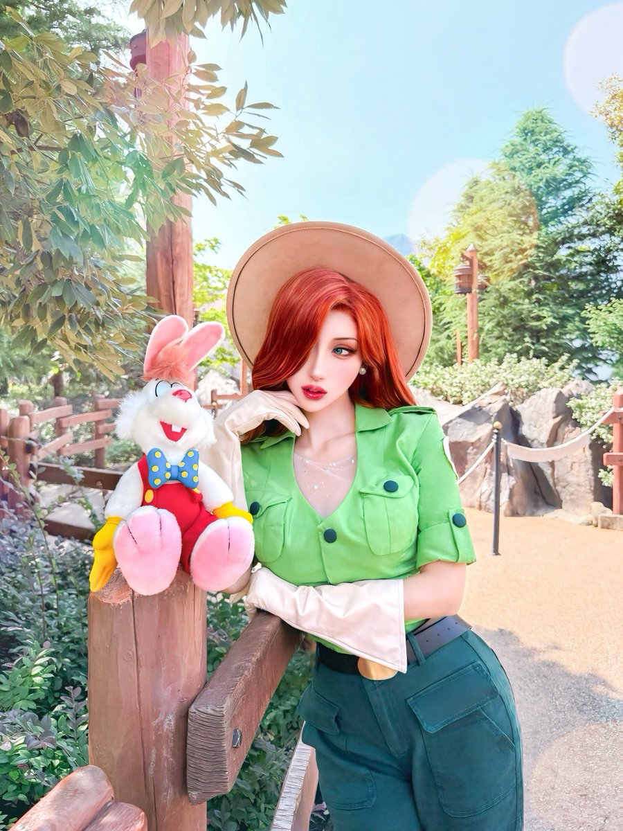 DJwakachan's tweet photo. 🌲 Trail Mix-Up 🐰

ロジャー&amp;ジェシカ ❤️

#Dハロ仮装2026 https://t.co/zCbgqEDvsy