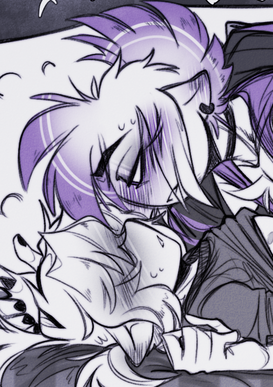 _Blastic_Heart_'s tweet photo. Doodle suggestion win 1.place- Mc x Rasmus🤍💜
#Br0kenColors #originalcharacter #digitalart #nsfw https://t.co/hq8QnecTVr