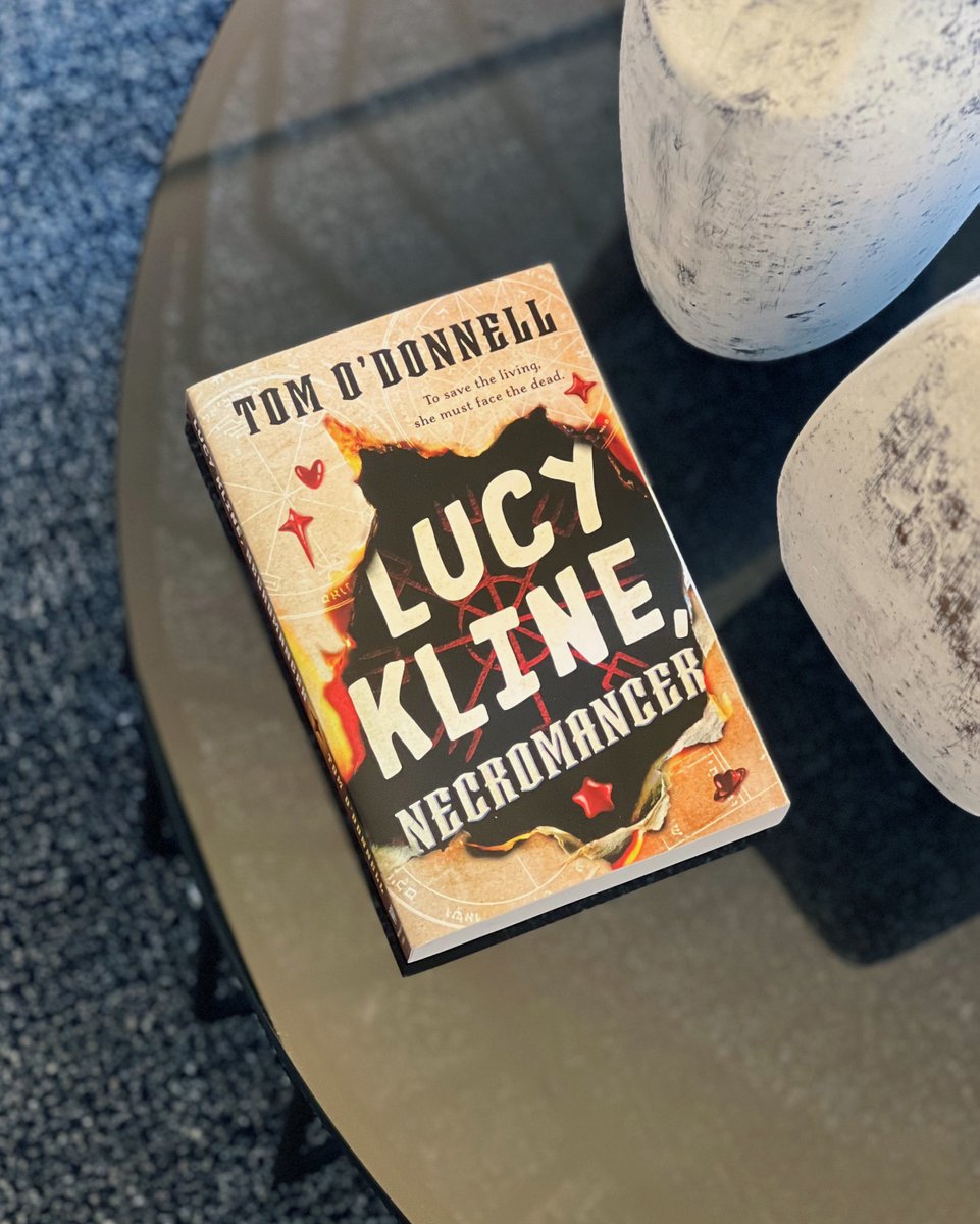 WednesdayBooks's tweet photo. Happy #PubDay! Tom O'Donnell's newest "smart, dynamic book" (School Library Journal) LUCY KLINE, NECROMANCER is out today! https://t.co/2nsgRdAIbY