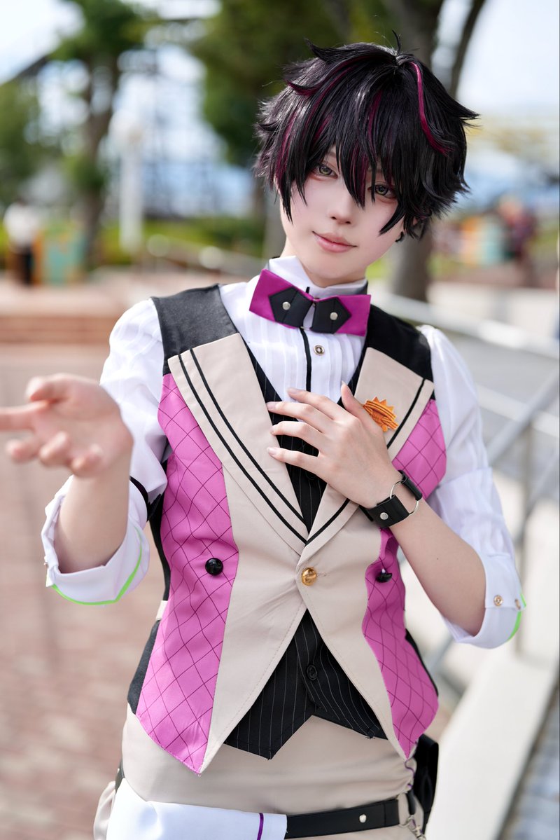 C6cqHs's tweet photo. 【cosplay】　

にじさんじ🌈🕒
 / 酒寄颯馬🍇
 
Model：  神楽 さん
@Kagura25_cos 

#アコスタひらパー https://t.co/DatIW7O2qN