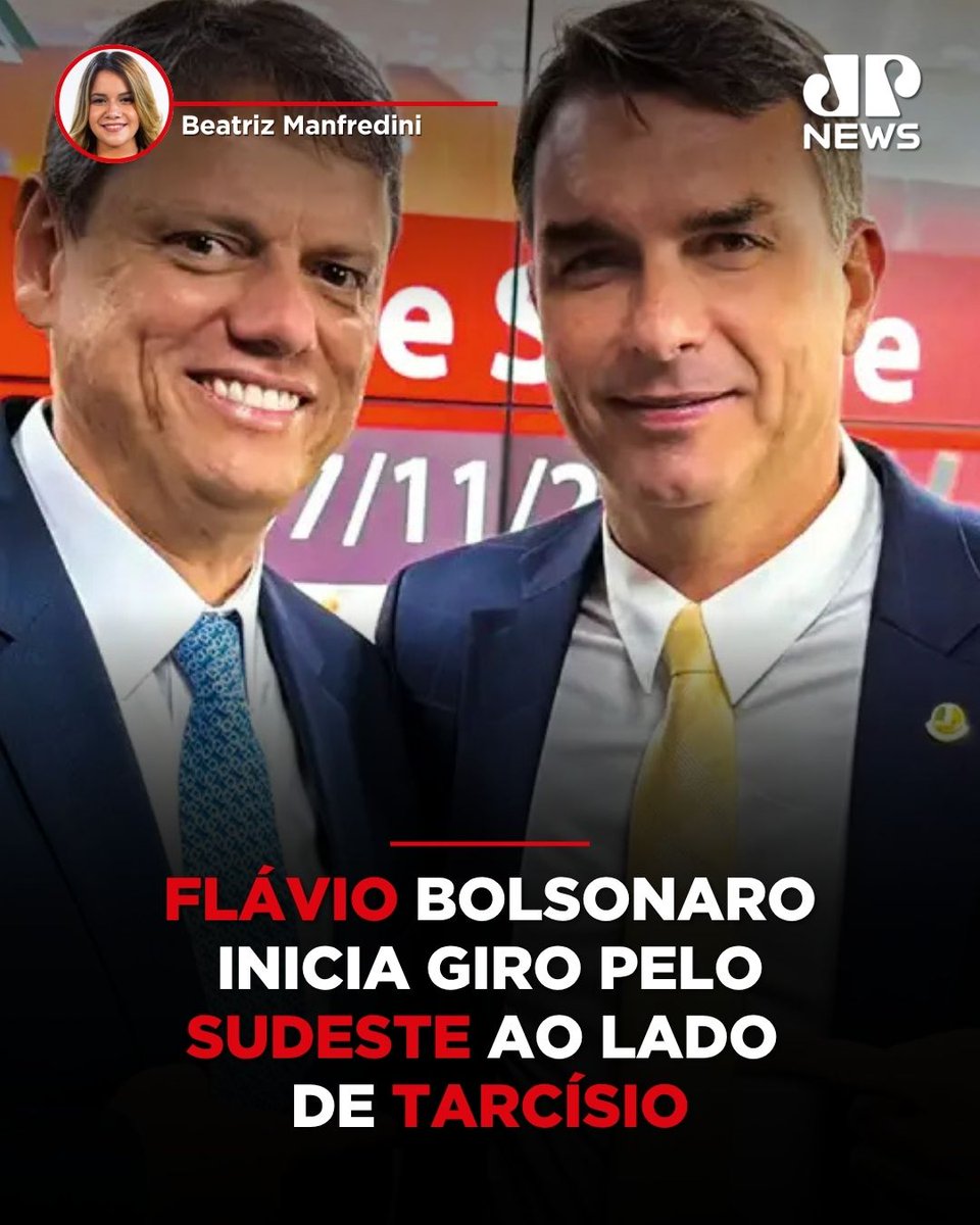 JovemPanNews's tweet photo. O senador e candidato à Presidência Flávio Bolsonaro (PL) inicia nesta quarta-feira (23) um roteiro de agendas pelo Sudeste, região que concentra 40% do eleitorado nacional. A estratégia visa recuperar espaço após pesquisas apontarem oscilação nas intenções de voto na região, aproximando a disputa com o presidente Luiz Inácio Lula da Silva (PT). A primeira etapa do itinerário ocorre em São Paulo, onde estão previstas gravações de campanha ao lado do governador Tarcísio de Freitas (Republicanos) e do prefeito Ricardo Nunes (MDB), apontados como seus principais cabos eleitorais no estado. Nos dias seguintes, o candidato percorrerá Minas Gerais e Rio de Janeiro, com foco em mensagens sobre o poder de compra da população e o apelo ao voto útil na reta final do primeiro turno.

🔗 Leia a matéria completa em: https://t.co/5eLOkw2cls
📺 Confira na JP News

#JovemPanNews #Política #FlávioBolsonaro #Sudeste #TarcísioDeFreitas