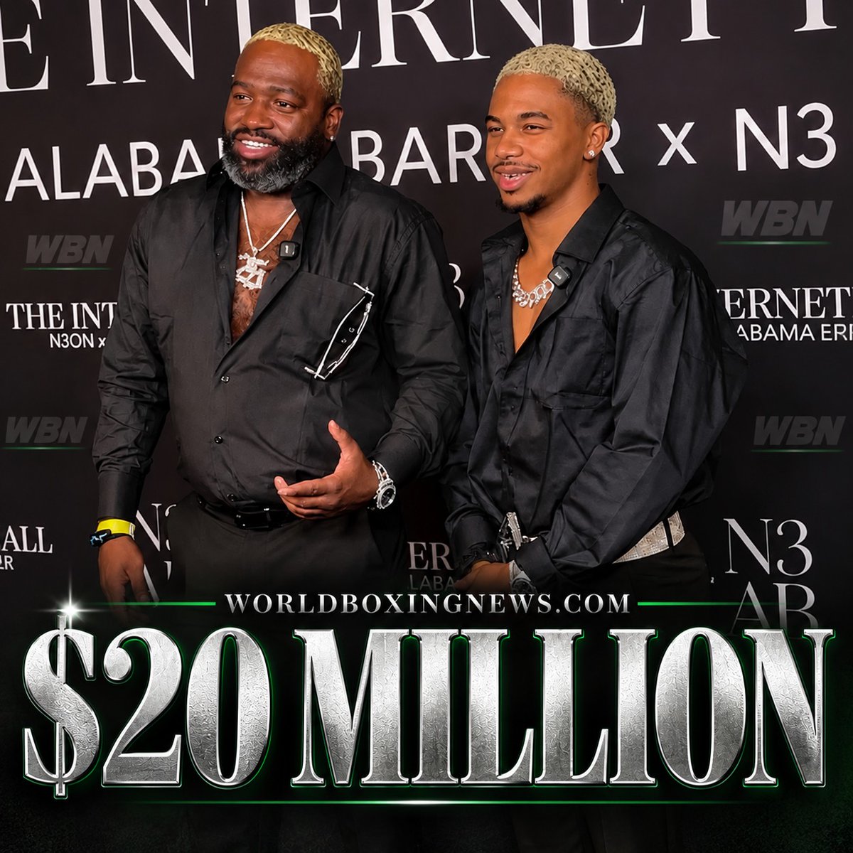 WorldBoxingNews's tweet photo. Adrien Broner and streaming partner Nurideen Shabazz have reportedly made more than $20 MILLION in just 150 days of streaming on Kick. 🤯💰

The staggering figure is said to have come through partnerships, sponsorships and subs as Broner��s move into streaming pays off. 🥊 https://t.co/2ogpeXqcQA
