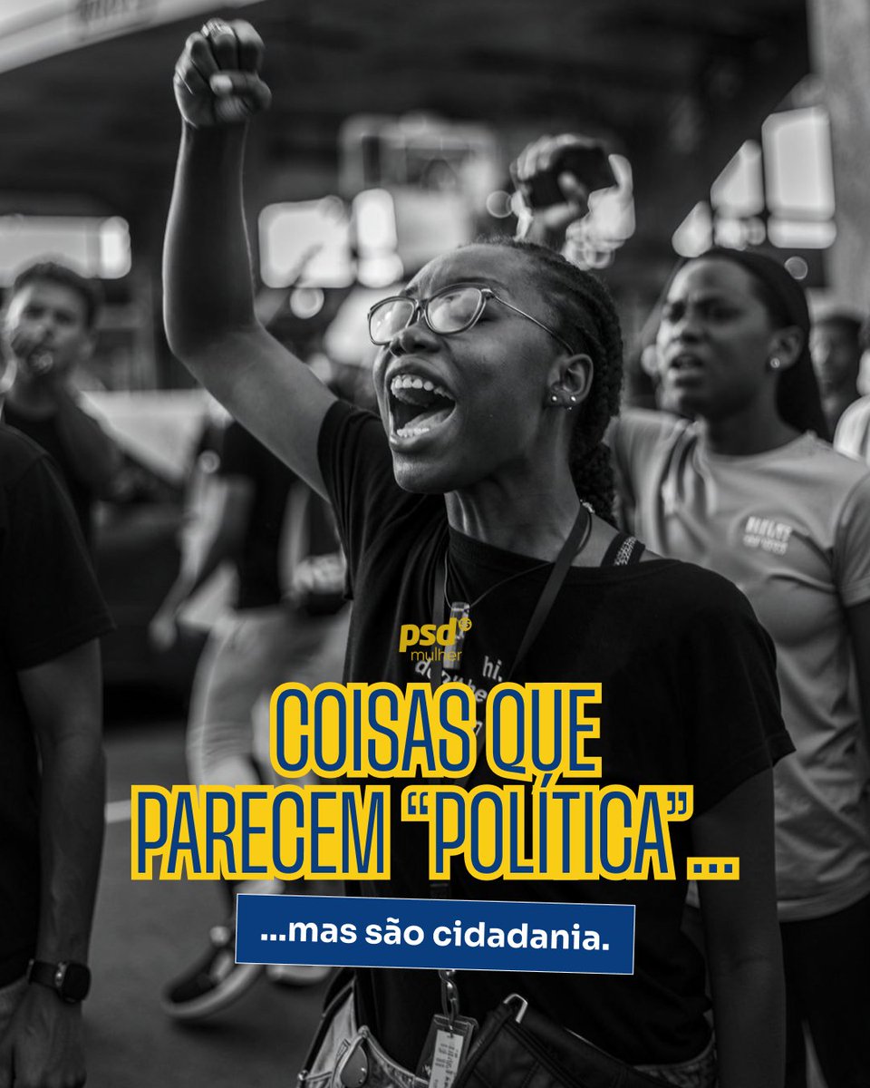 PSDMulher55's tweet photo. Acompanhar decisões públicas, fiscalizar, cobrar melhorias e participar dos espaços da sua cidade também fazem parte dela.

Quanto mais entendemos como as decisões públicas chegam à nossa rotina, mais preparados estamos para participar delas.

Participar também é um direito seu! https://t.co/Q4FagVabie