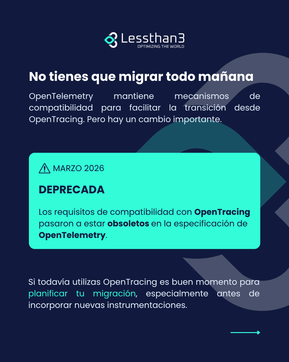 lt3tech's tweet photo. 🔎 OpenTracing vs OpenTelemetry

Hoy en #DevOpsAcademy hablamos de su evolución y de por qué #OpenTelemetry ha tomado el relevo.

📚 En #Lessthan3 creemos que entender estas herramientas es clave para construir mejores entornos cloud.

👉 Descúbrelo. https://t.co/ZHdSqwVbDO