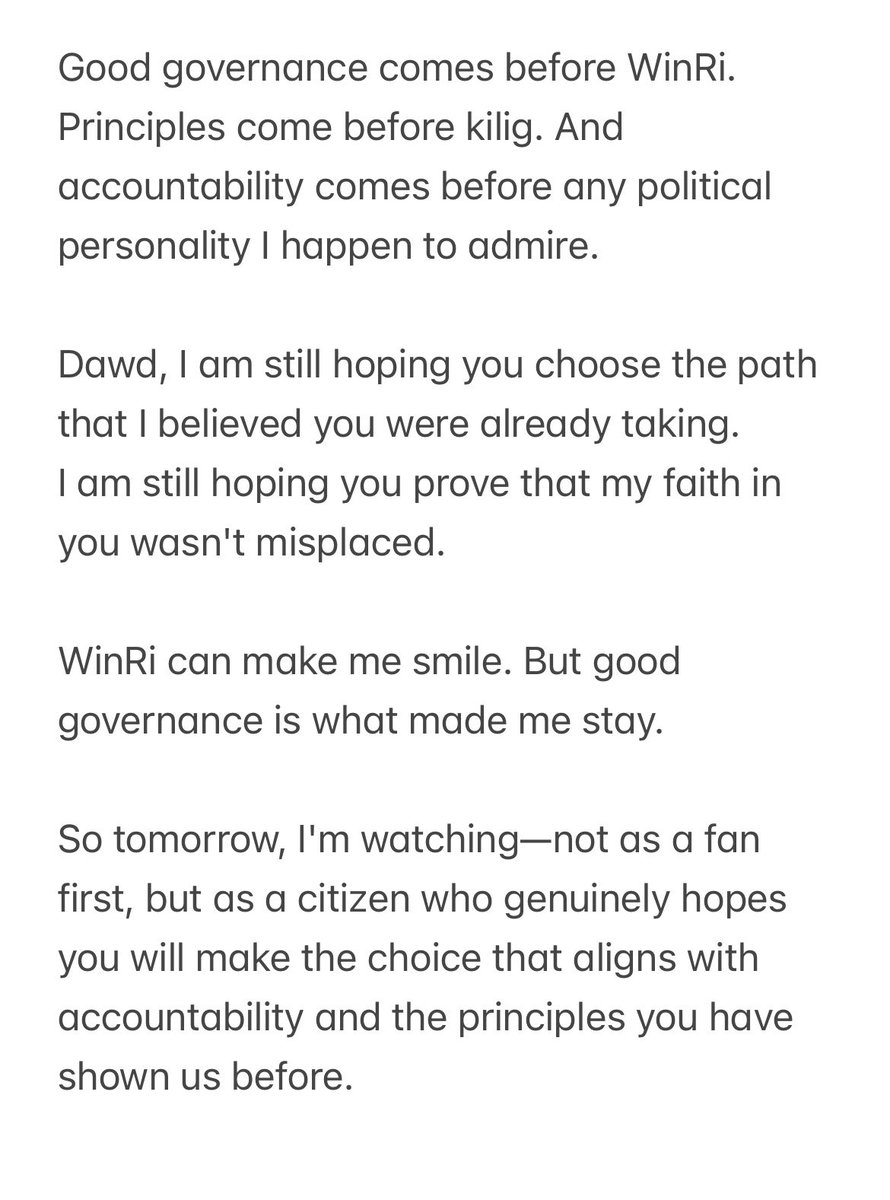 theresiaana143's tweet photo. Let's all pray for our country.. 

Please don't disappoint us Sen Sherwin
We are all watching..

We trust you @stgatchalian 🙏 https://t.co/1SbFA28bGX