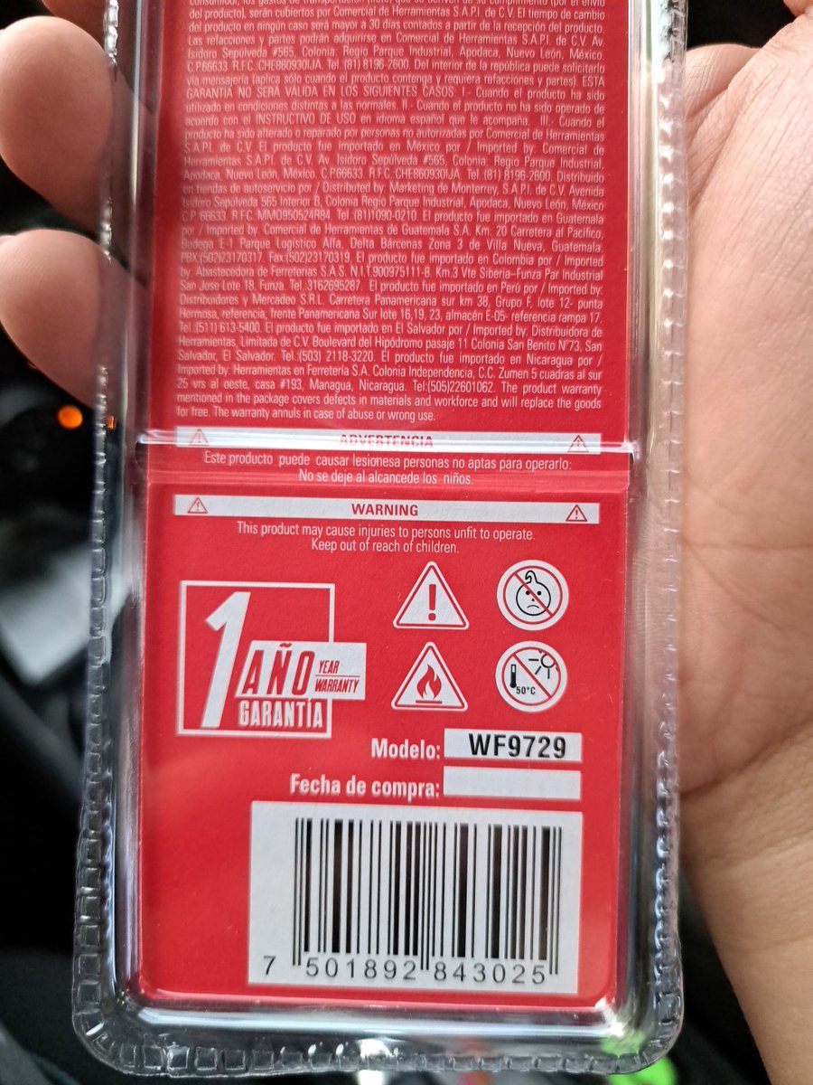 oscarandresmc's tweet photo. @sicsuper Me compré este artículo (si, de meros $7mil) confiado en que ofrece #garantía de 1año, pero la factura de #DollarCity precisa que sus productos tienen garantía de 48horas. ¿Ahí que? ¿Guardo la factura o Echeverri? @TalCualOficial https://t.co/QPQnzaXHe1