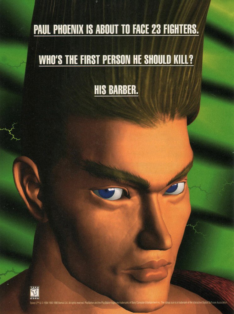 american80s's tweet photo. Tekken 2 print ad…
Back when we had magazines, creative agencies, and budgets.
#Tekken #Namco #Playstation #PSone #RetroGaming https://t.co/C7yEZNu9kF