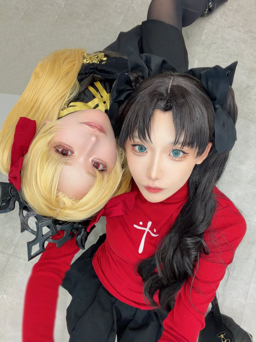 rinxchma's tweet photo. #アコスタ池袋
 エレシュキガルと遠坂凛で遊んでた❤️‍🔥
ずっと爆笑して楽しかったありがと.ᐟ.ᐟ
次は3人で来ようね https://t.co/MZvtRcs47l