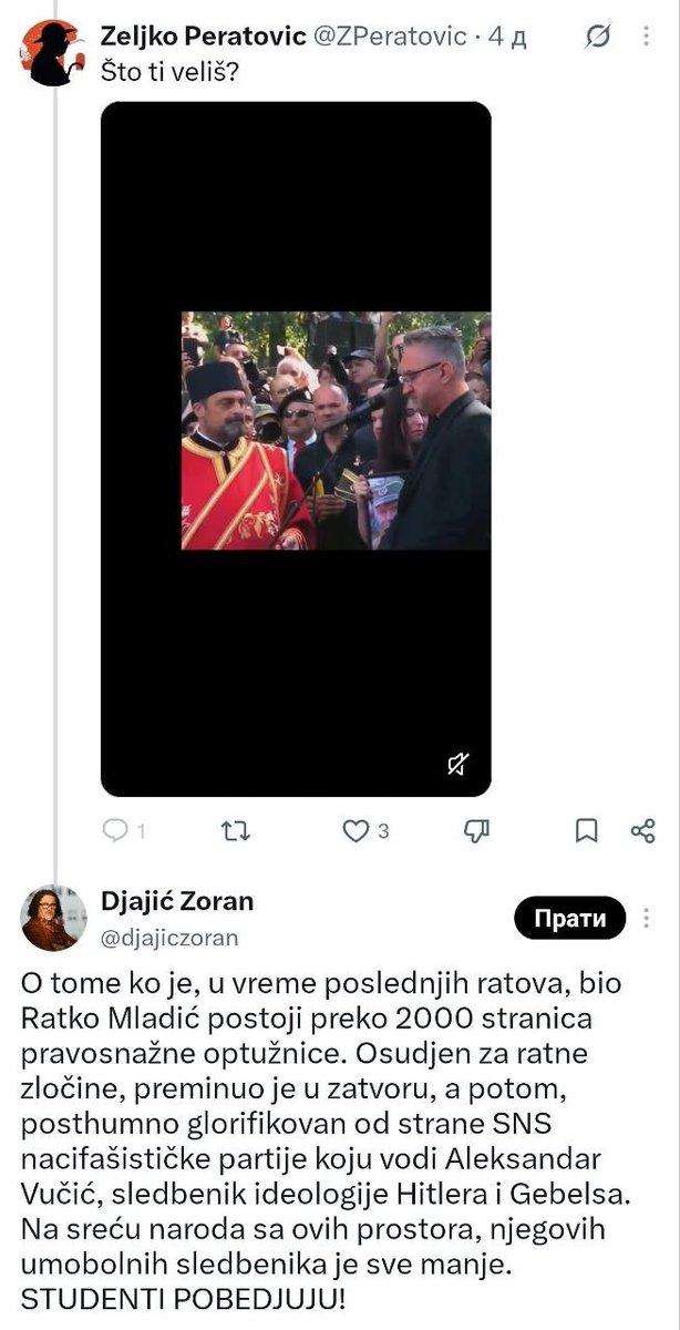 DespotOliver's tweet photo. @studentuselu Водите и Зорана Ђајића вашег кандидата? https://t.co/nxyIAwgL8k