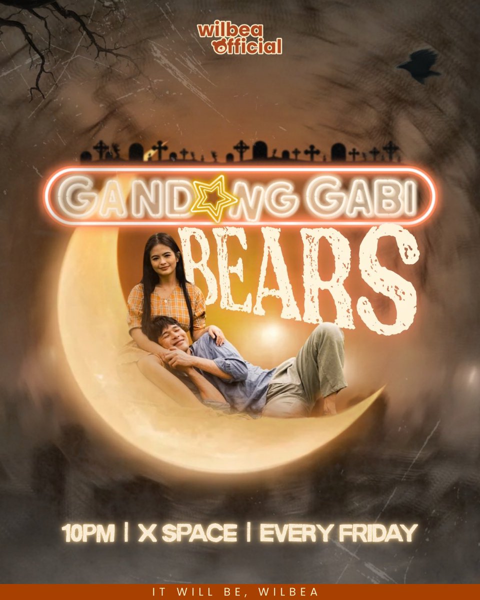 wilbea_ofc's tweet photo. Goodness Gracious! 🐻🌙

Every Friday night, it’s time for stories, WilBea amats, manifestations, and all the what ifs we probably shouldn’t be thinking about at 11 PM. We are introducing GANDANG GABI, BEARS, a weekly X Space series by WilBea Unibears for Pee Mak PH.

Every Friday, 10 PM–12 MN, starting September 25. For 6 weeks, we’ll be sharing stories, playing games, talking about WilBea, and of course, doing our part to support Pee Mak PH. 

We’ll also be having a donation drive throughout the series to help fund our PeeMak promotional and fan support activities.

Disclaimer: All donations will go toward our Pee Mak PH promotional and fan support activities. No portion of the funds will go to the artists, cast, or production team.

#WilBea | #PeeMakPH
#WilbertRoss | #BeaBinene
#GandangGabiBears