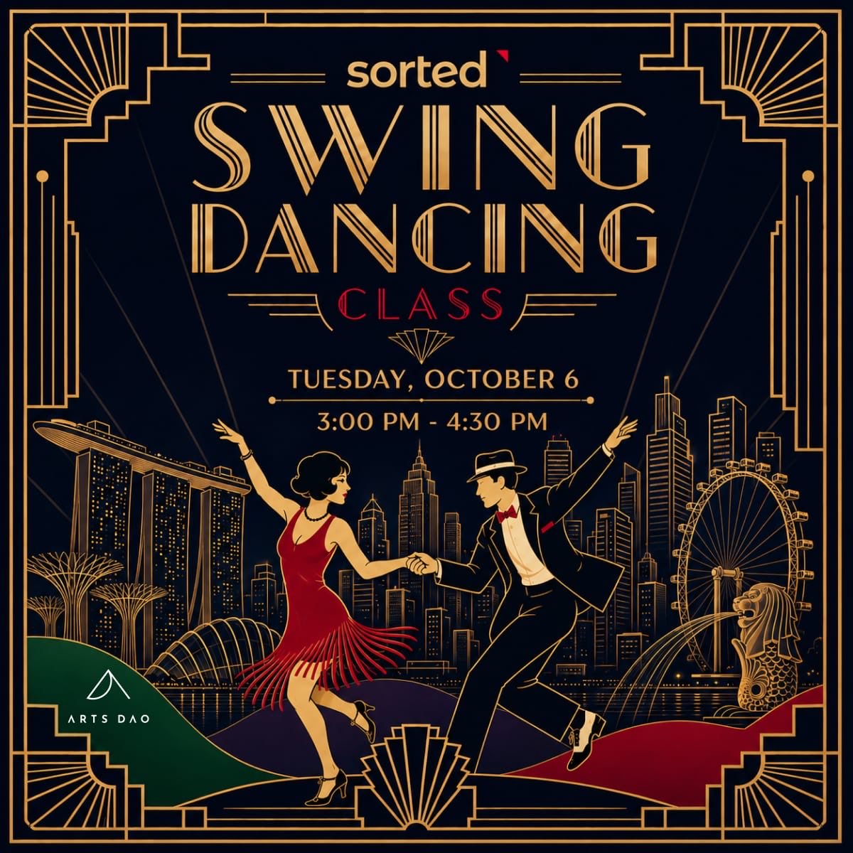Rahim_mahtab's tweet photo. Singapore swing dance class ? 

Along side the @arts_dao hotel 

We have @DermotOReilly13 from the Arts DAO community organizing and hosting a super awsome swing dance private social 

If you are an Arts DAO member, reach out to the team , as it’s a private event and not open to public 

For Arts DAO hotel , here you go 

https://t.co/Bv7F1kUzWx