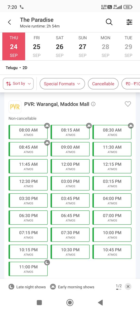 Kp_16K's tweet photo. Warangal Pvr opened📍
#Theparadise https://t.co/iHtJKTn3In